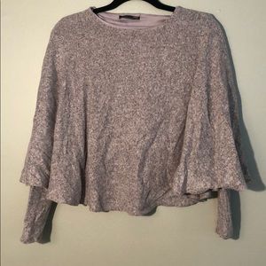Zara long sleeve poncho